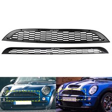 Schwarz Glänz Sport Kühlergrill für Mini Cooper R50 R53 01-06 Cabrio R52 04-08