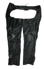 FIRST Leder Chaps Gr. L Western Style Biker Vintage Leather Gear 102cm