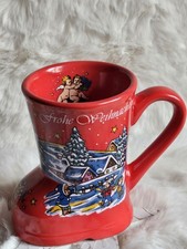 GLÜHWEINSTIEFEL TASSE WEIHNACHTSMARKT ROT