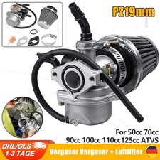 Vergaser Pz19 Mit Luftfilter Für 110ccm 125ccm Kinderquad Dirtbike Pitbike 125cc