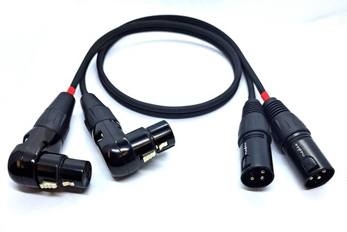 Dual audiokabel xlr male - xlr,