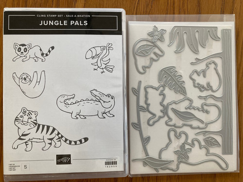 Stampin stempelset jungle - stempelset,