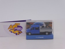 Rietze Sondermodell # Ford Transit Doppelkabine Pritsche " blau-grau " 1:87