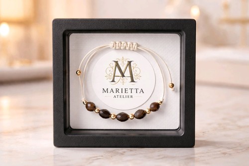 Shamballa armband tigerauge - shamballa,