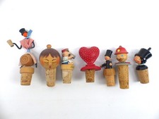 7x Korken Zierkorken Holz