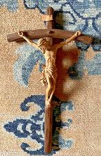 vinage holz Jesus handgechnitzt Jesus Skulptur Kruzifixe
