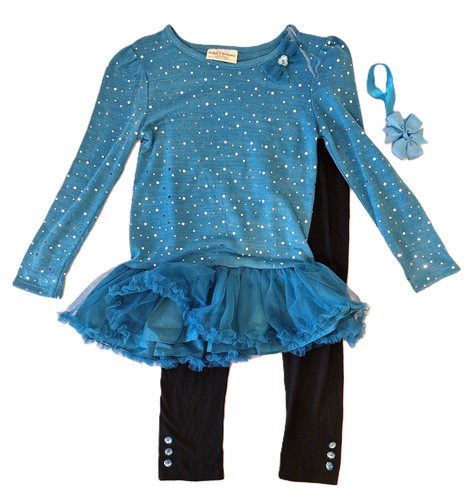 Mädchen kleid 3teilig - 3teilig, strick