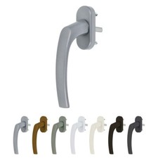 Aluminium Fenstergriff Standard Fensterolive in weiß braun schwarz gold silber