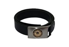 Gürtel Feuerwehr "Gott zur Ehr..." - Leder schwarz, 3,5 cm breit, 130 cm lang