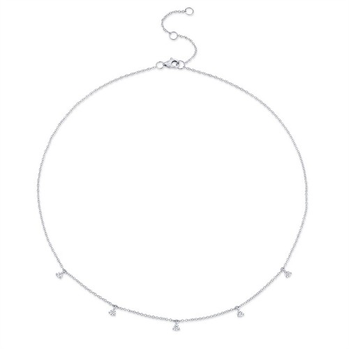 14k weißgold rund diamant - 14k,