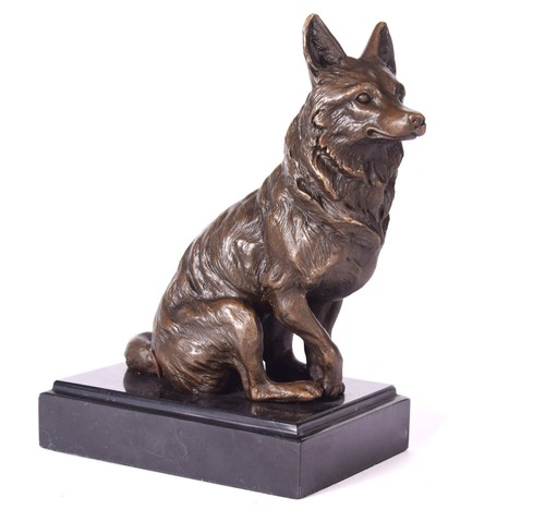 Bronze figur sitzender - figur,