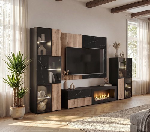 Wohnwand cannes cs2 mit - wohnwand,