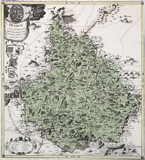 Hersbruck Original Kupferstich Landkarte Lotter 1750