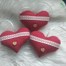 3 Herzen, Deko Stoffherz