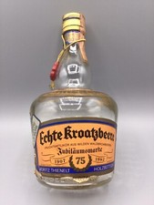 Echte Kroatzbeere Jubiläumsmarke Likörflasche Rarität leere Flasche ohne Inhalt