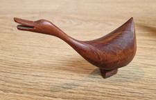 Gans Teak Holz Figur Vogel