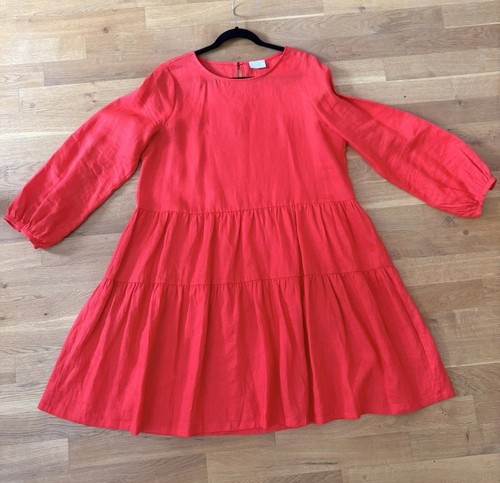 Leinenkleid rot mrs - gr., rot,