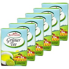 Rottaler 6er Pack Eistee Grüner Tee Limette Ice Tea 0.5 L mit Schraubverschluss