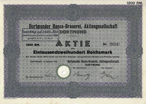Dortmunder hansa brauerei - dortmunder, hansa-brauerei