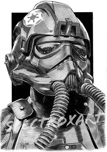 Star wars original art - wars, "tie