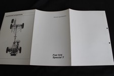 Original Fiat 124 Special T Technical Data Motor Karosserie Prospekt Brochure