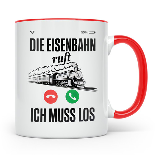 Eisenbahn ruft tasse zug - -,