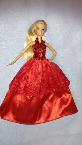 Barbie puppen kleid rot - puppen,