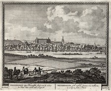 Weissenfels Saale Gesamtansicht Original Kupferstich Schenk 1702