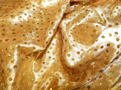 Pannesamt samt gold mit - samt,