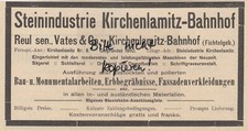 KIRCHENLAMITZ, Werbung 1912