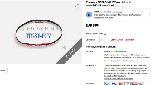 Thorens td280 - thorens,