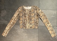 Braunes Croptop Oberteil Für