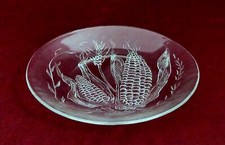 Glas-Teller Duralex France / Mais- & Ähren-Dekor / Ø 20cm / Frühstück, Dessert