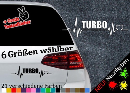 Herzschlag turbo aufkleber - turbo,