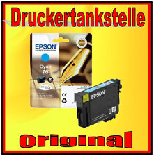  orig. Patrone EPSON 16 cyan WF-2010 WF 2510 WF 2520 WF 2530 WF 2540 T1622 Neu