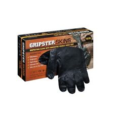 GRIPSTER Skins Nitril Einweg Handschuhe Mechaniker Küche schwarz by Grippaz NEU