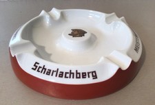 Aschenbecher Porzellan Scharlachberg Meisterbrand 22x4cm bunt Werbung Reklame