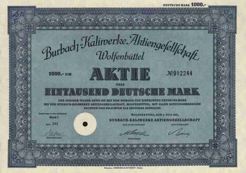 Burbach kaliwerke 1951 - burbach,