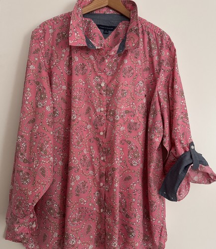 Tommy hilfiger hemdbluse rosa - tommy,
