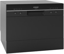 Bomann TSG 7405 Tisch-Geschirrspüler, 55cm breit, 6 Maßgedecke, 5 Programme, Sta