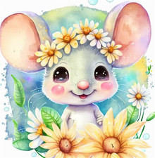 Kreuzstich Set Ratten-Maus