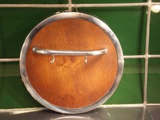 seltene Haken Wand Leiste rund Bauhaus Art Déco Garderobe klein Dm 25 cm