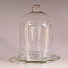 Glasglocke mit Teller •