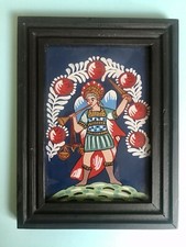 Hinterglasbild Erzengel Gabriel Naive Malerei