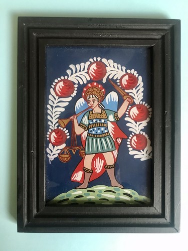 Hinterglasbild erzengel - hinterglasbild,