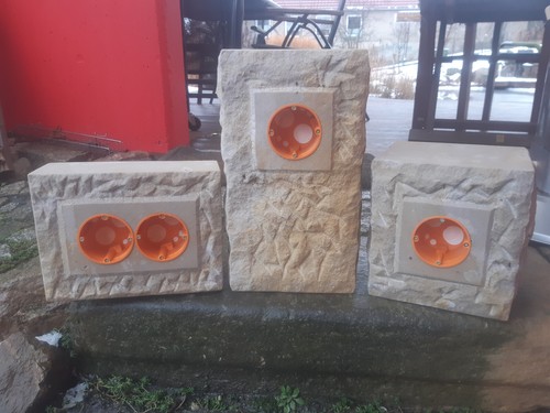 Gartensteckdose sandstein - gartensteckdose,