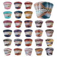 500g Strickgarn ALIZE BURCUM Batik Wolle Winter Handstrickgarn, Farbe wählbar