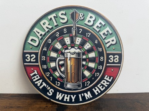 Dart beer blechschild - dart, &