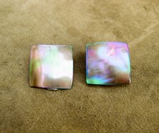 Ohrclips ~PERLMUTT, Metall