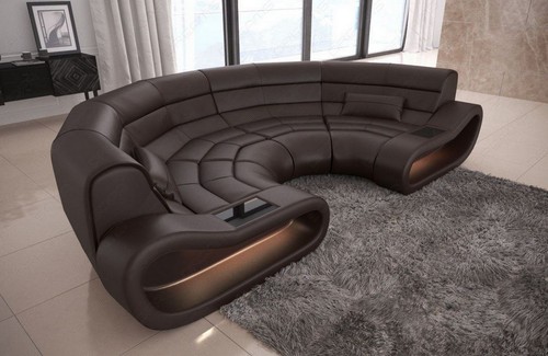 Big sofa leder couch - couch, led